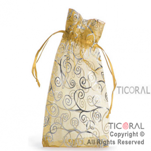 BOLSA ORGANZA ORO 13X20 ARABESCO HS3967-7 x 1